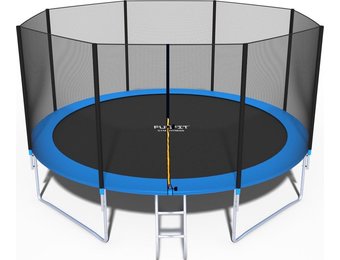 Trampoline - 435 cm - met net & ladder - tot 150 kg