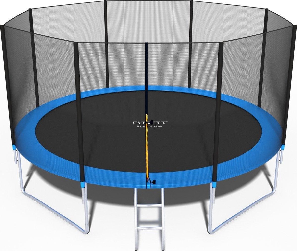 Trampoline - 435 cm - met net & ladder - tot 150 kg