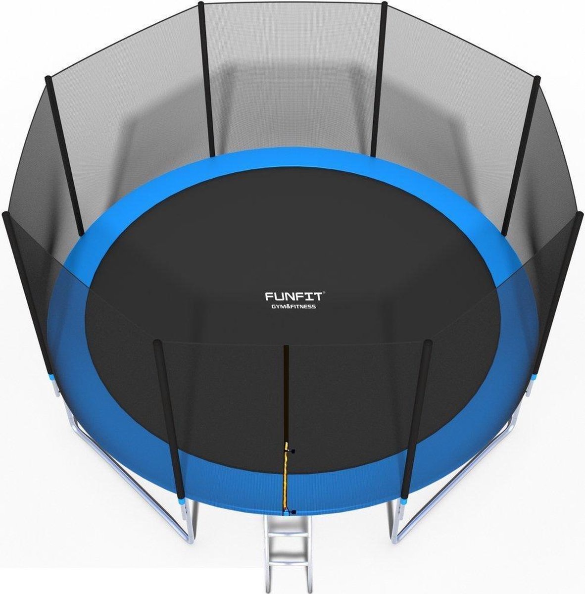 Trampoline - 435 cm - met net & ladder - tot 150 kg