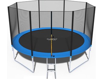 Trampoline - 404 cm - met net & ladder - tot 150 kg