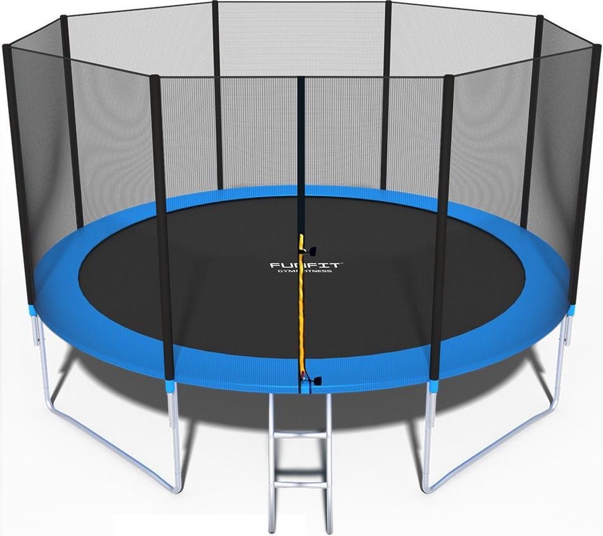 Trampoline - 404 cm - met net & ladder - tot 150 kg