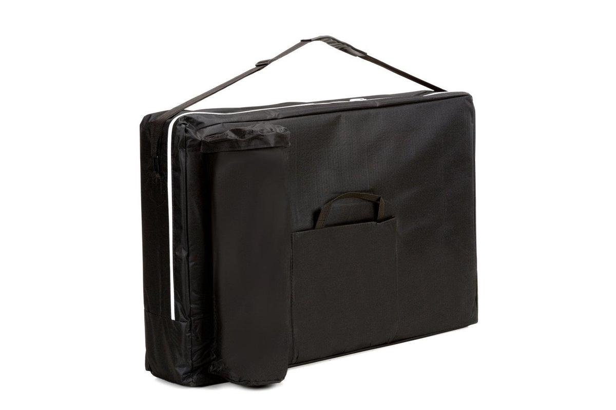 Aluminium massagetafel - 3 segmenten - oranje zwart - 212 cm