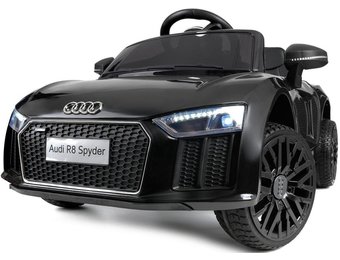 Elektrische kinderauto - accu auto - Audi R8 Spyder -  zwart