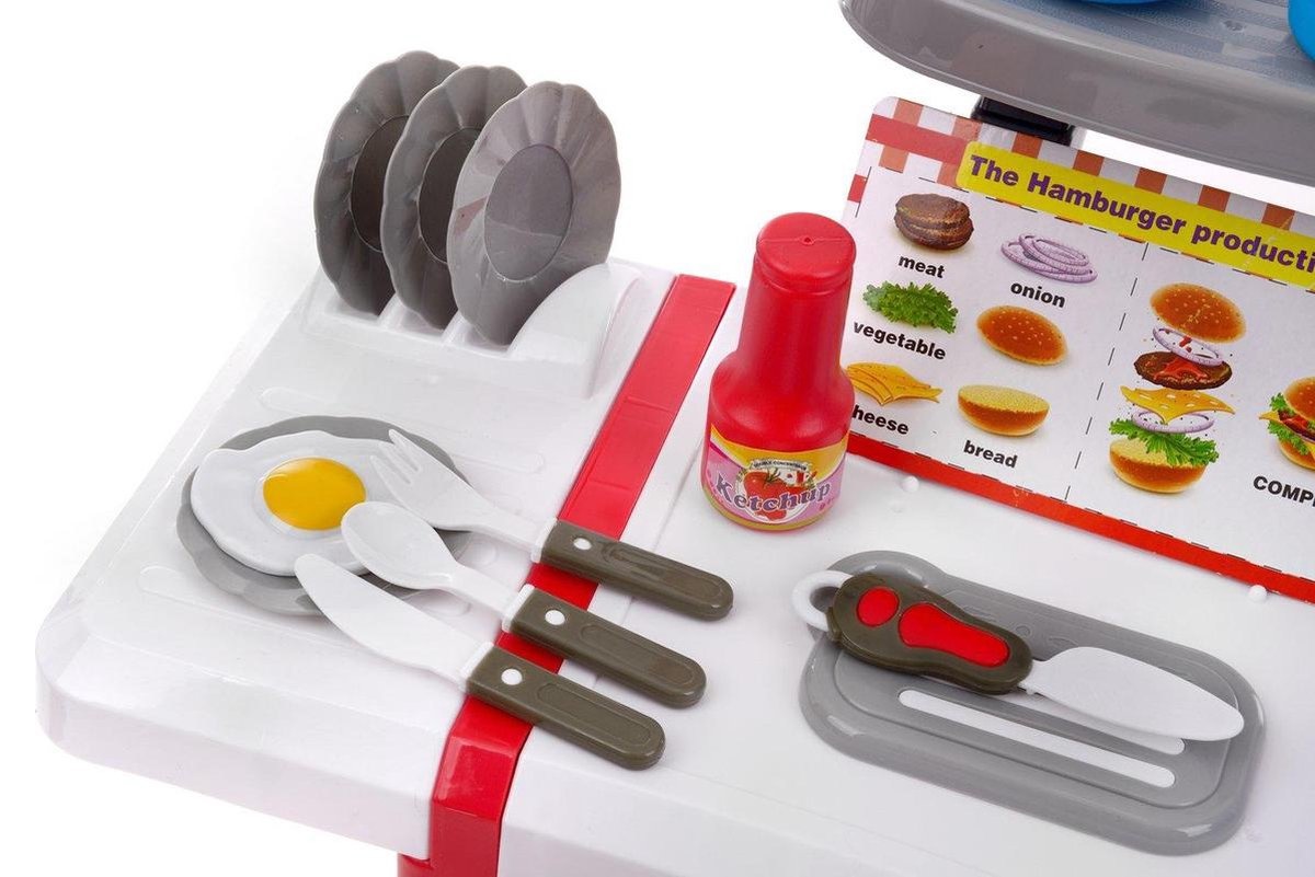 Kinderkeuken - speel keuken met keukengerei & keukenapparaten