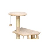 Krabpaal & speelhuis - katten - beige - 117,5 cm hoog