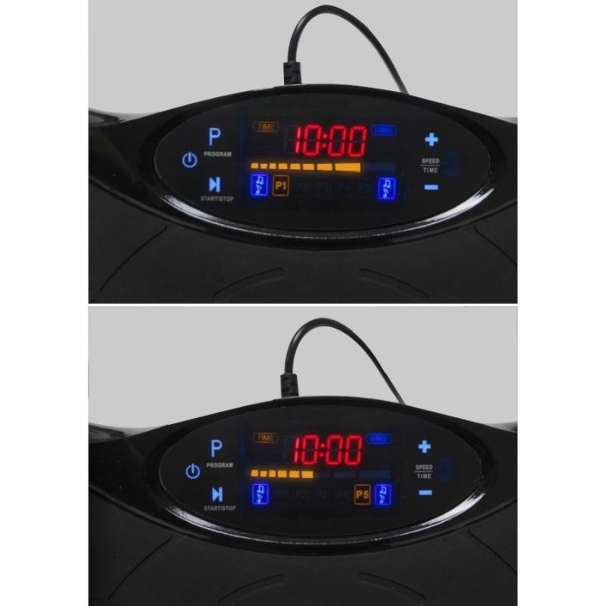 Fitness -trilplaat -vibratietrainer – multifunctioneel – zwart