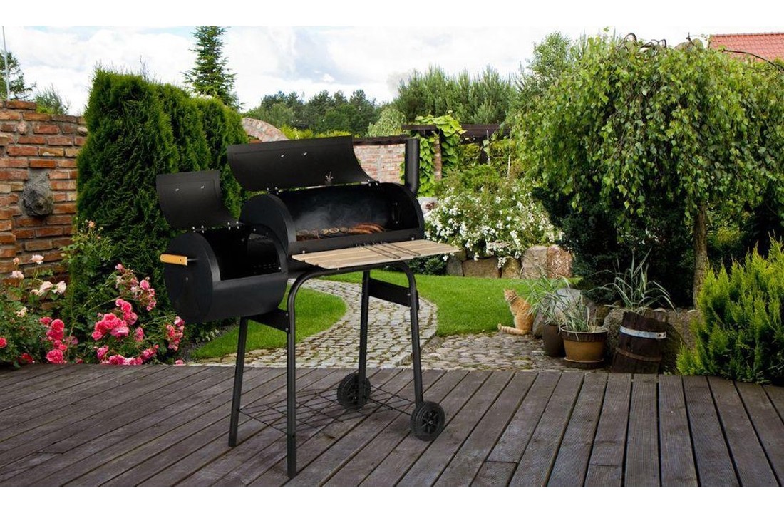 Babecue & roker - BBQ- met thermometer - houtskool