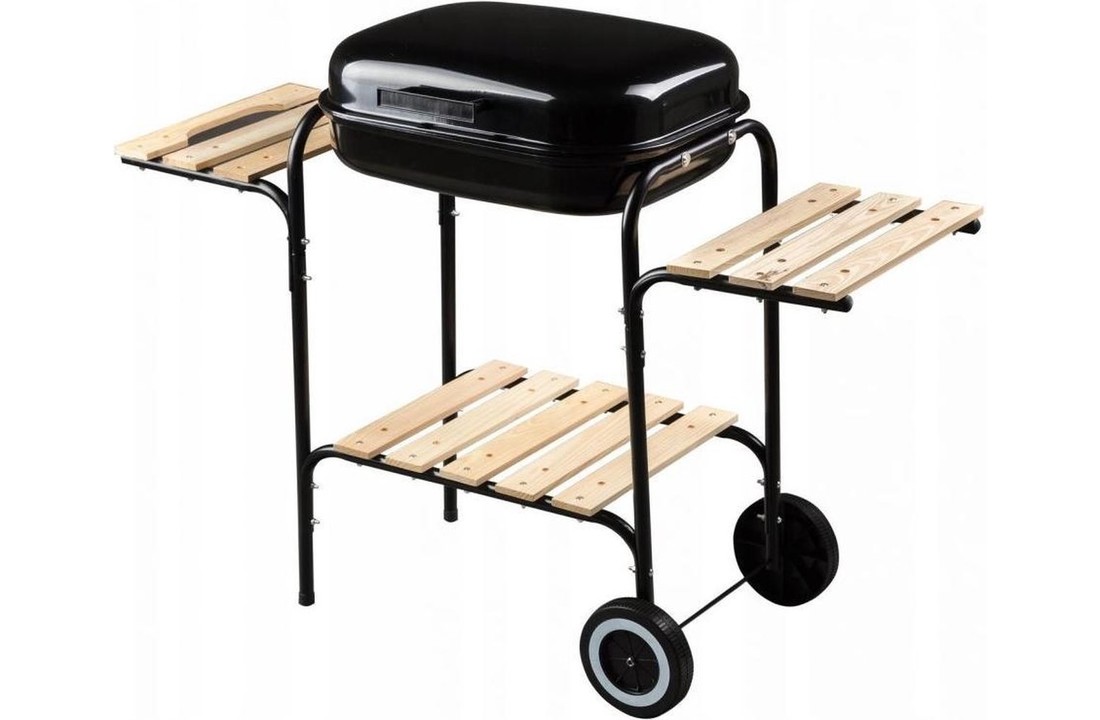 Barbecue - BBQ - met 2 werkplateaus - verrijdbaar
