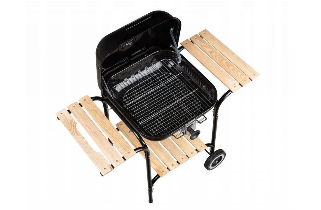 Barbecue - BBQ - met 2 werkplateaus - verstelbaar rooster