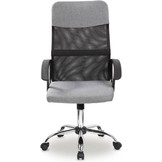 Bureaustoel - ademende rugleuning - hoogte verstelling - grijs
