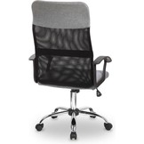 Bureaustoel - ademende rugleuning - hoogte verstelling - grijs