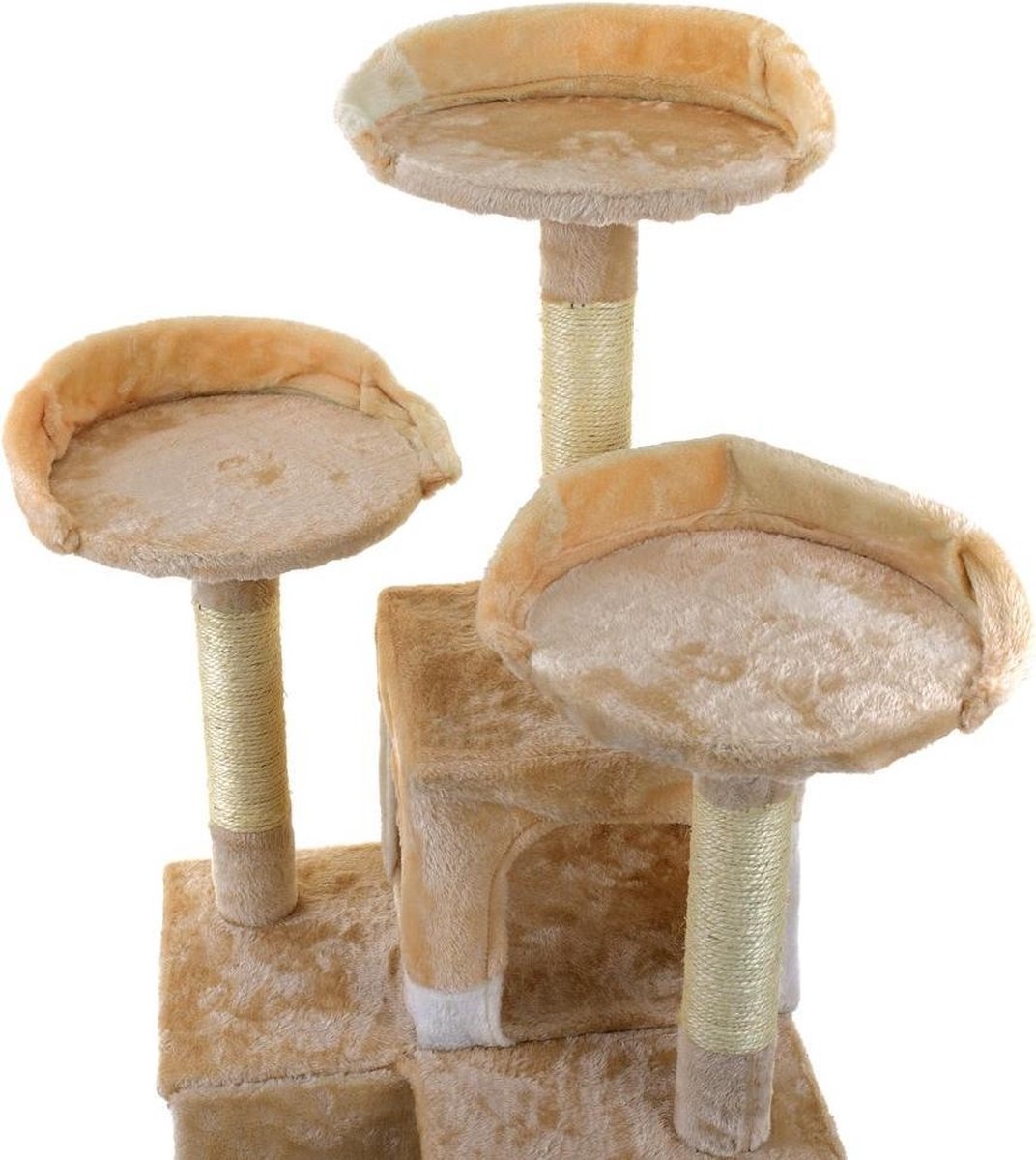 Krabpaal kattenboom XXL 170 x 49 x 49 cm beige