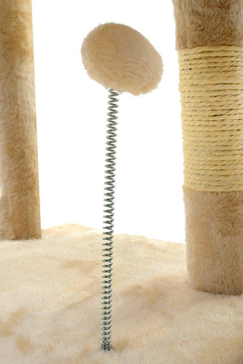 Krabpaal kattenboom XXL 170 x 49 x 49 cm beige