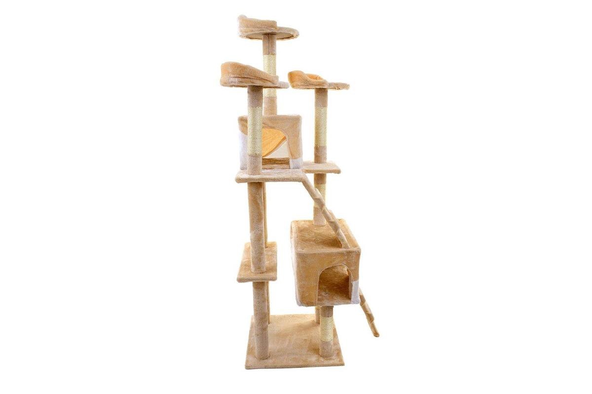 Krabpaal kattenboom XXL 170 x 49 x 49 cm beige