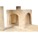 Krabpaal kattenboom XXL 131 x 58 x 50 cm beige