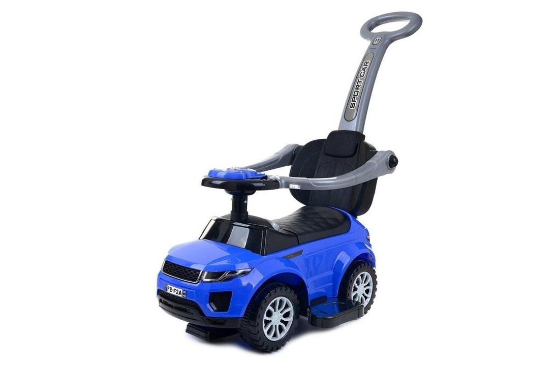 Loopauto met duwstang met toeter met uitvalbeveiliging Vikingchoice.nl