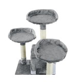 Krabpaal & speelhuis XXL - katten - grijs - 170 cm hoog