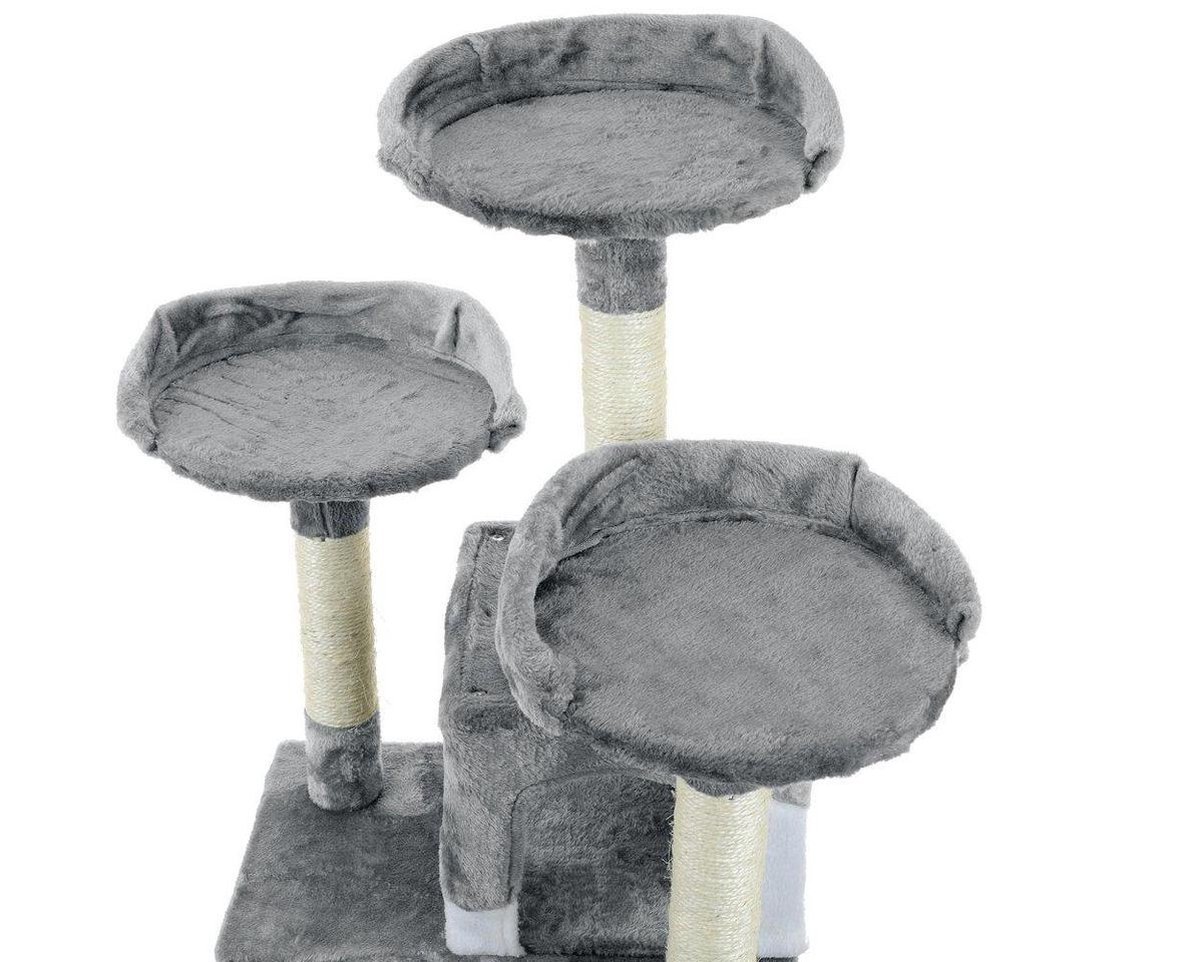 Krabpaal & speelhuis XXL - katten - grijs - 170 cm hoog