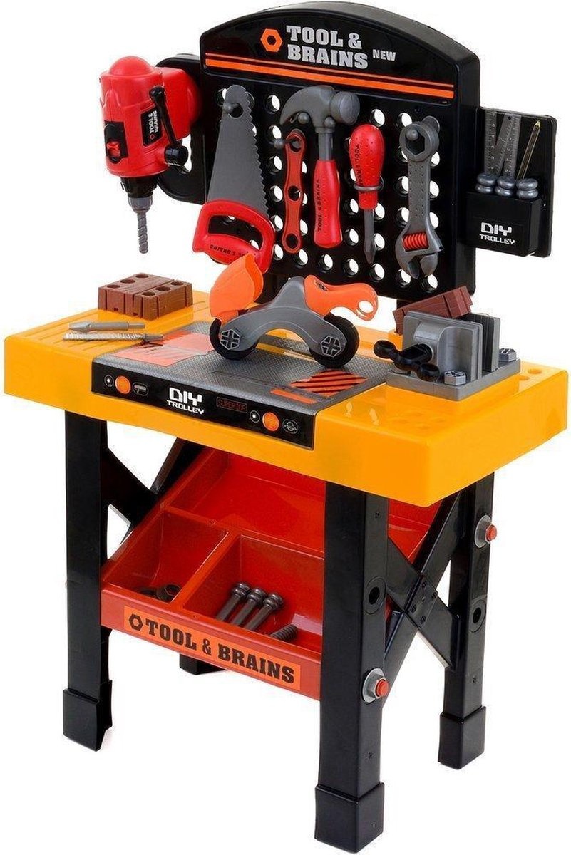 Kinder workstation - speelwerkbank - met gereedschap