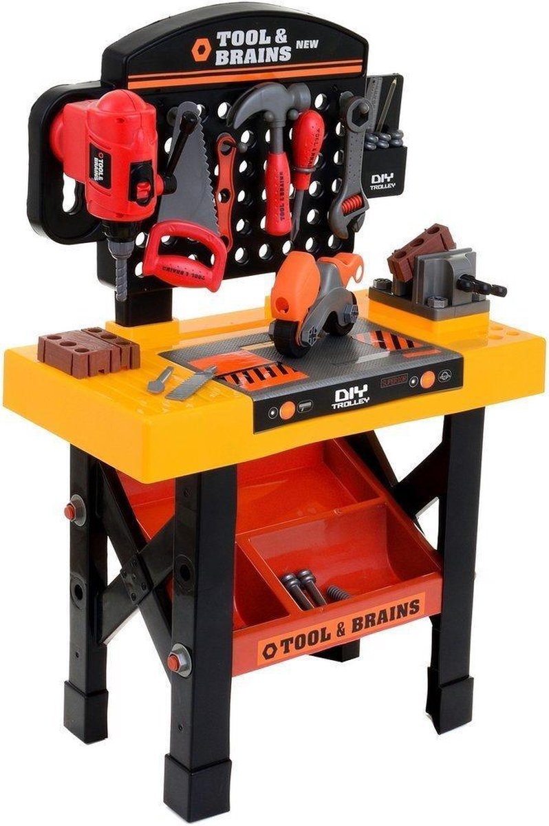 Kinder workstation - speelwerkbank - met gereedschap