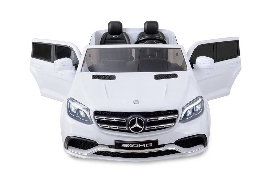 Elektrische bestuurbare kinderauto Mercedes GLS 63 AMG wit - 3,6 km/u