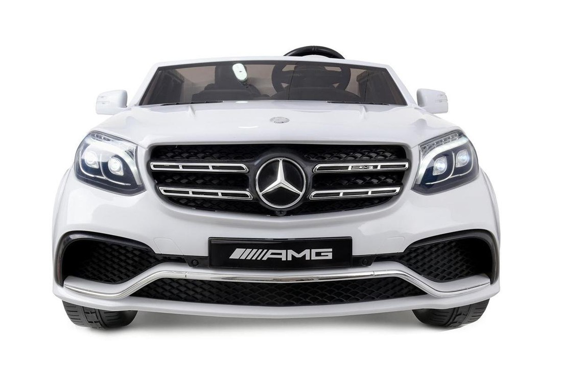 Elektrische bestuurbare kinderauto Mercedes GLS 63 AMG wit - 3,6 km/u