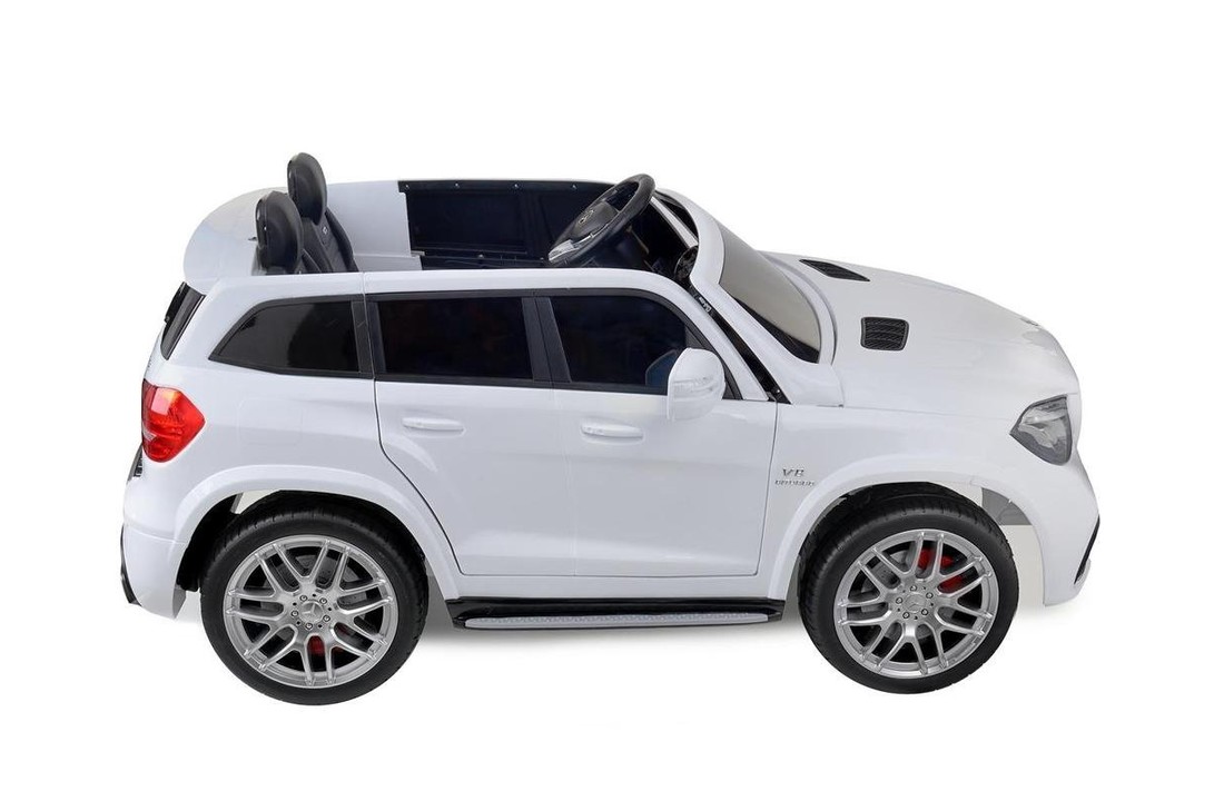 Elektrische bestuurbare kinderauto Mercedes GLS 63 AMG wit - 3,6 km/u
