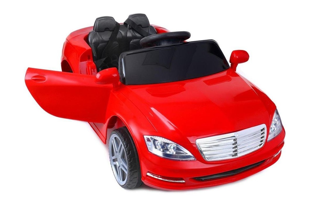 Elektrische bestuurbare kinderauto rood - cabrio - 3,6 km/u
