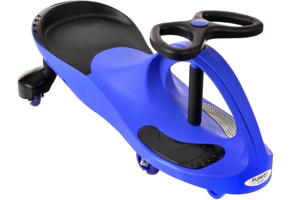 Wiggle car - wiebelauto - met LED-verlichte wielen - blauw