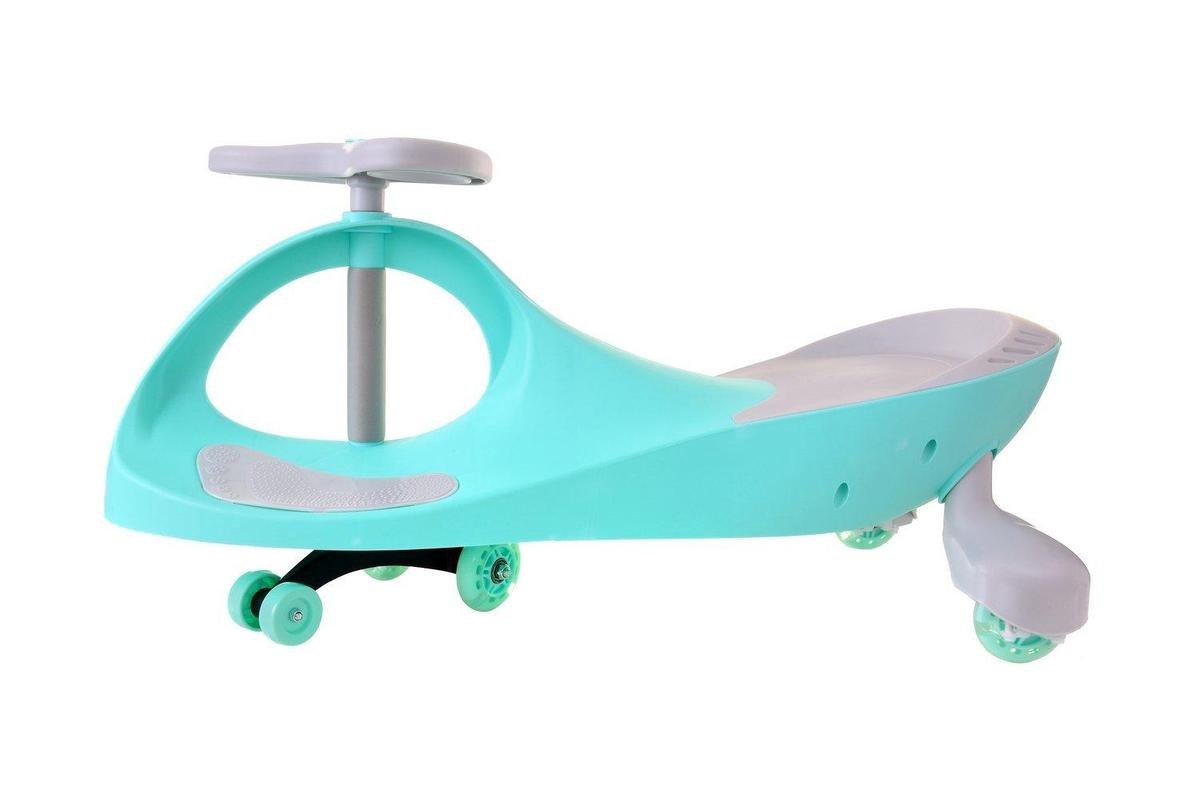 Wiggle car - wiebelauto - met LED-verlichte wielen - groen