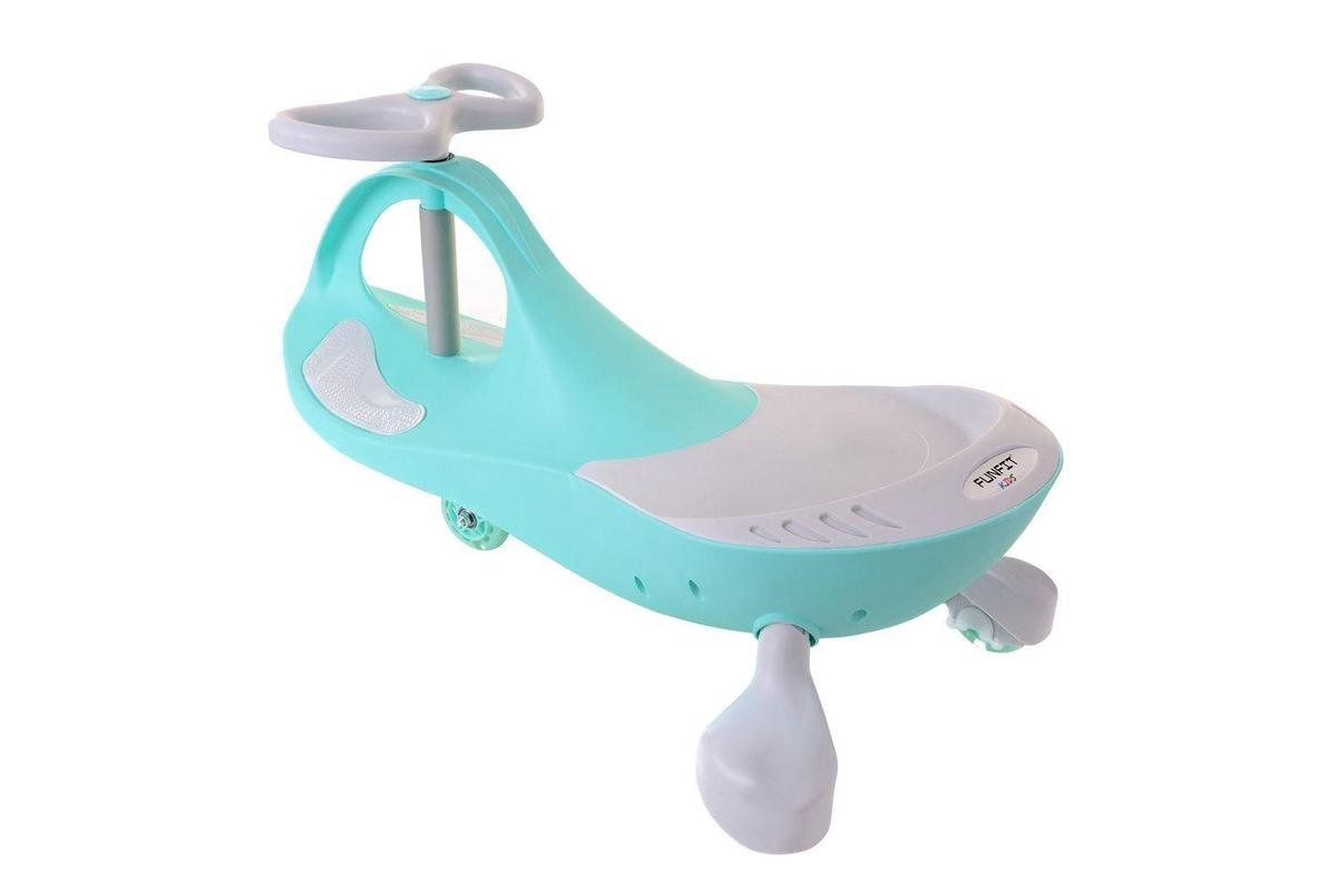 Wiggle car - wiebelauto - met LED-verlichte wielen - groen