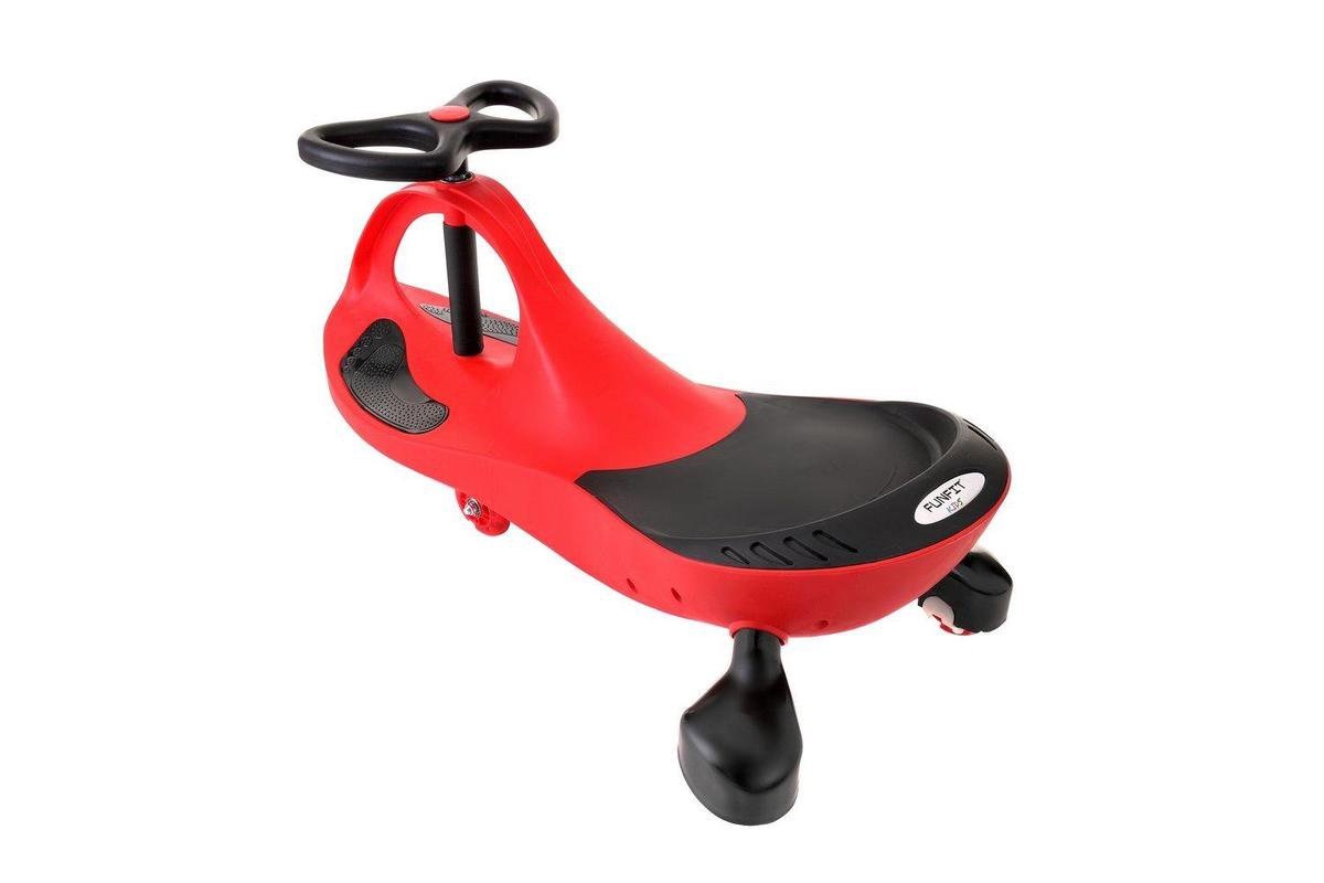 Wiggle car - wiebelauto - met LED-verlichte wielen - rood