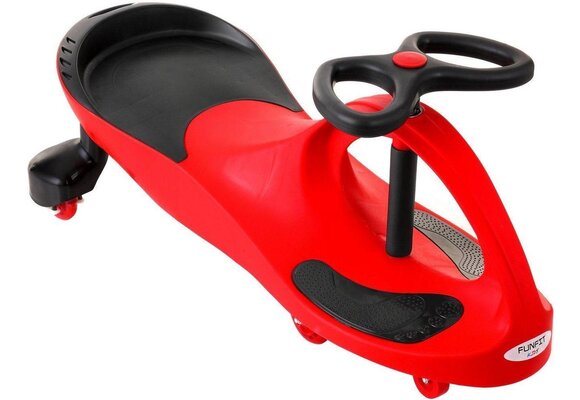 Wiggle car - wiebelauto - met LED-verlichte wielen - rood