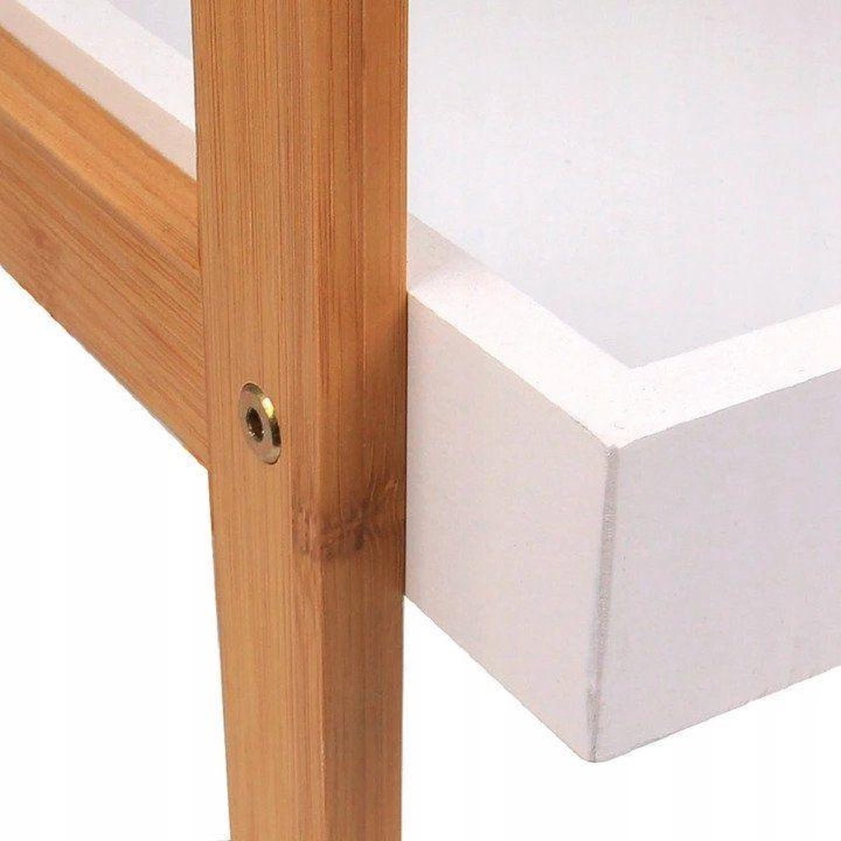 Boekenkast - nachtkastje - gangkast - schuin - wit