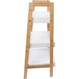 Boekenkast - nachtkastje - gangkast - schuin - wit