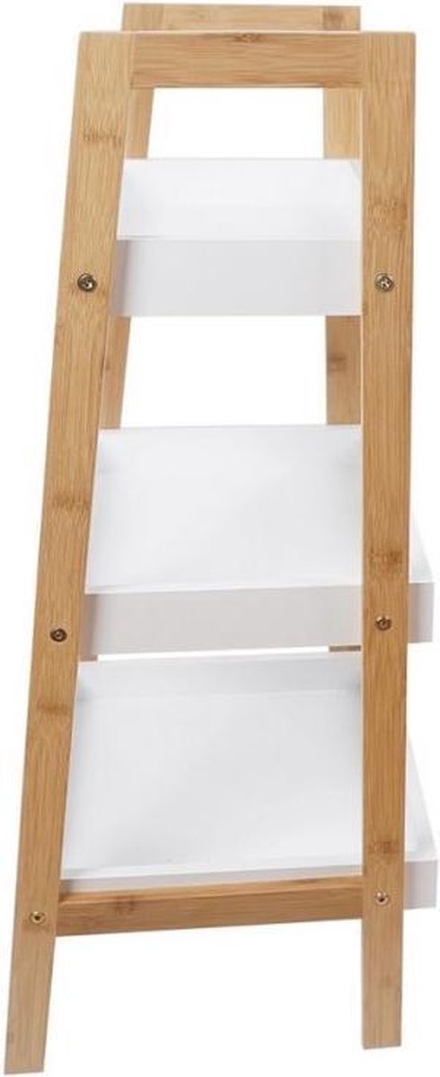 Boekenkast - nachtkastje - gangkast - schuin - wit