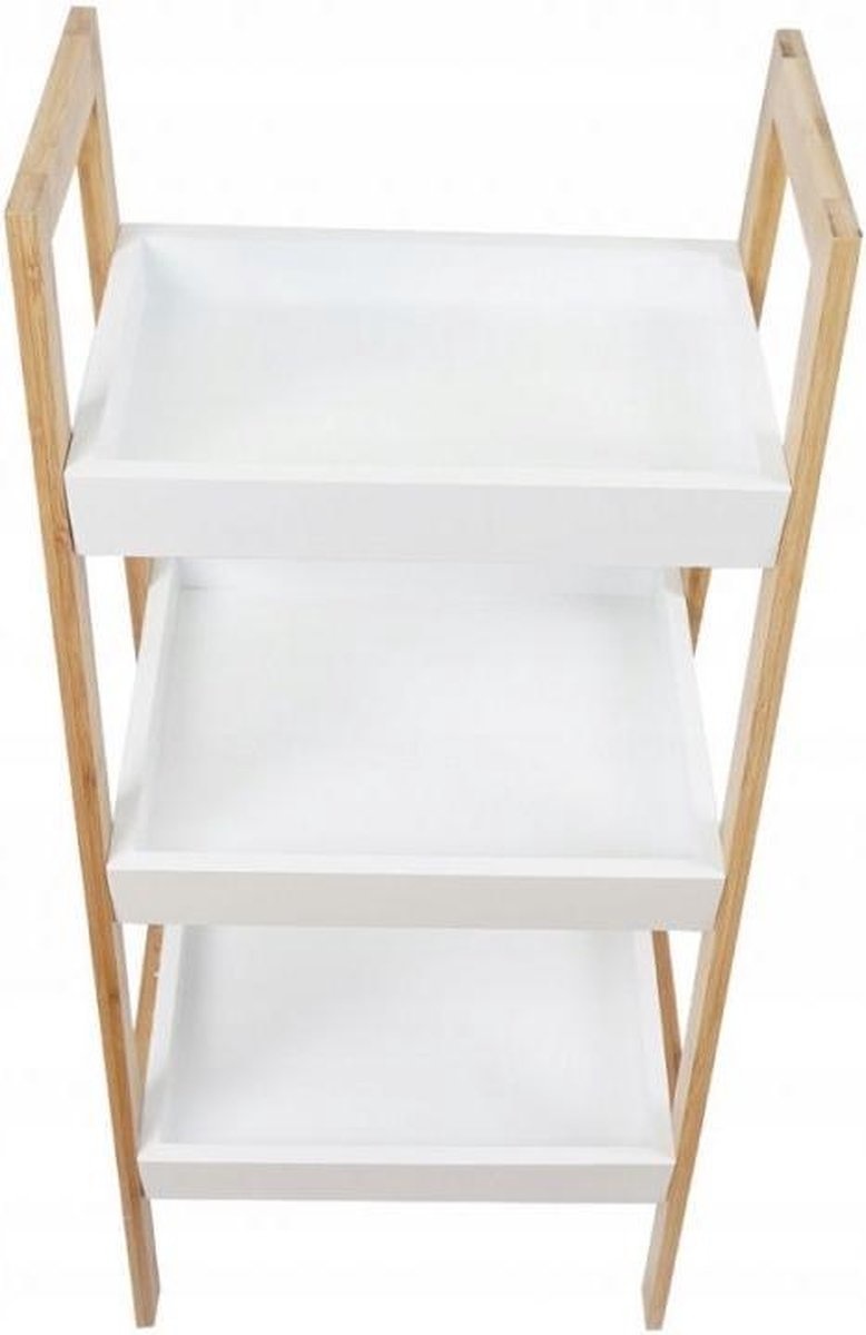 Boekenkast - nachtkastje - gangkast - schuin - wit