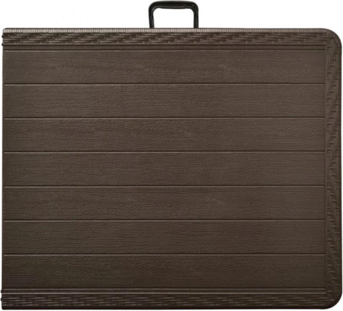 Opklapbare tafel - 180 cm lang - bruin