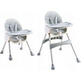 Kinderstoel 2 in 1 - hoogte verstelbaar - azure blauw