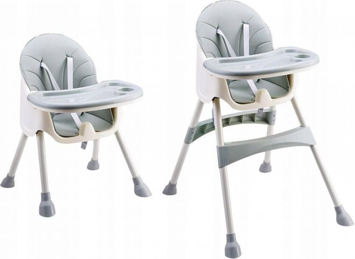 Kinderstoel 2 in 1 - hoogte verstelbaar - azure blauw