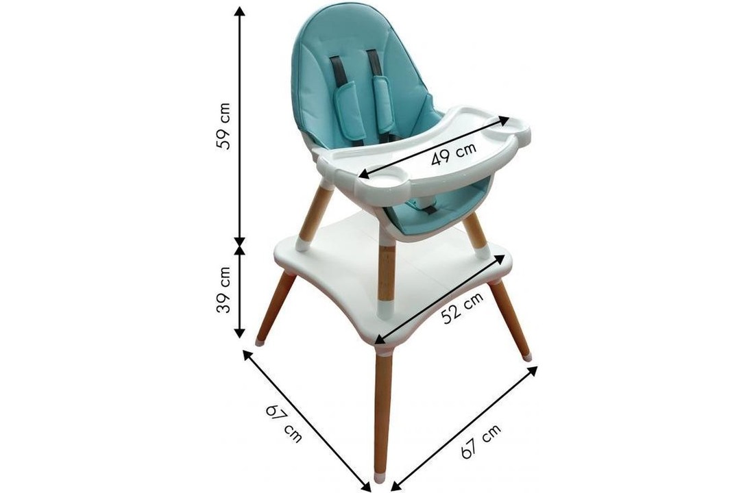 Merg dienblad heerser Kinderstoel tafel & stoel in 1 blauw - Vikingchoice.nl