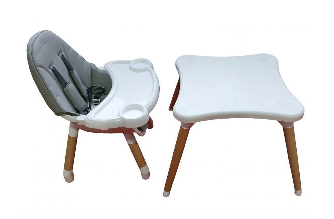 Staat element lekkage Kinderstoel tafel & stoel in 1 grijs - Vikingchoice.nl