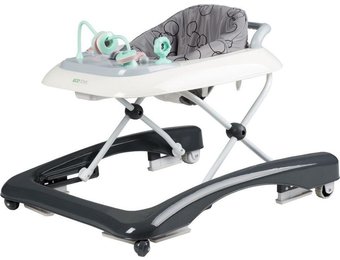 Baby loopstoel - afneembare hoes & verstelbare zitting - grijs