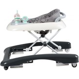 Baby loopstoel - afneembare hoes & verstelbare zitting - grijs