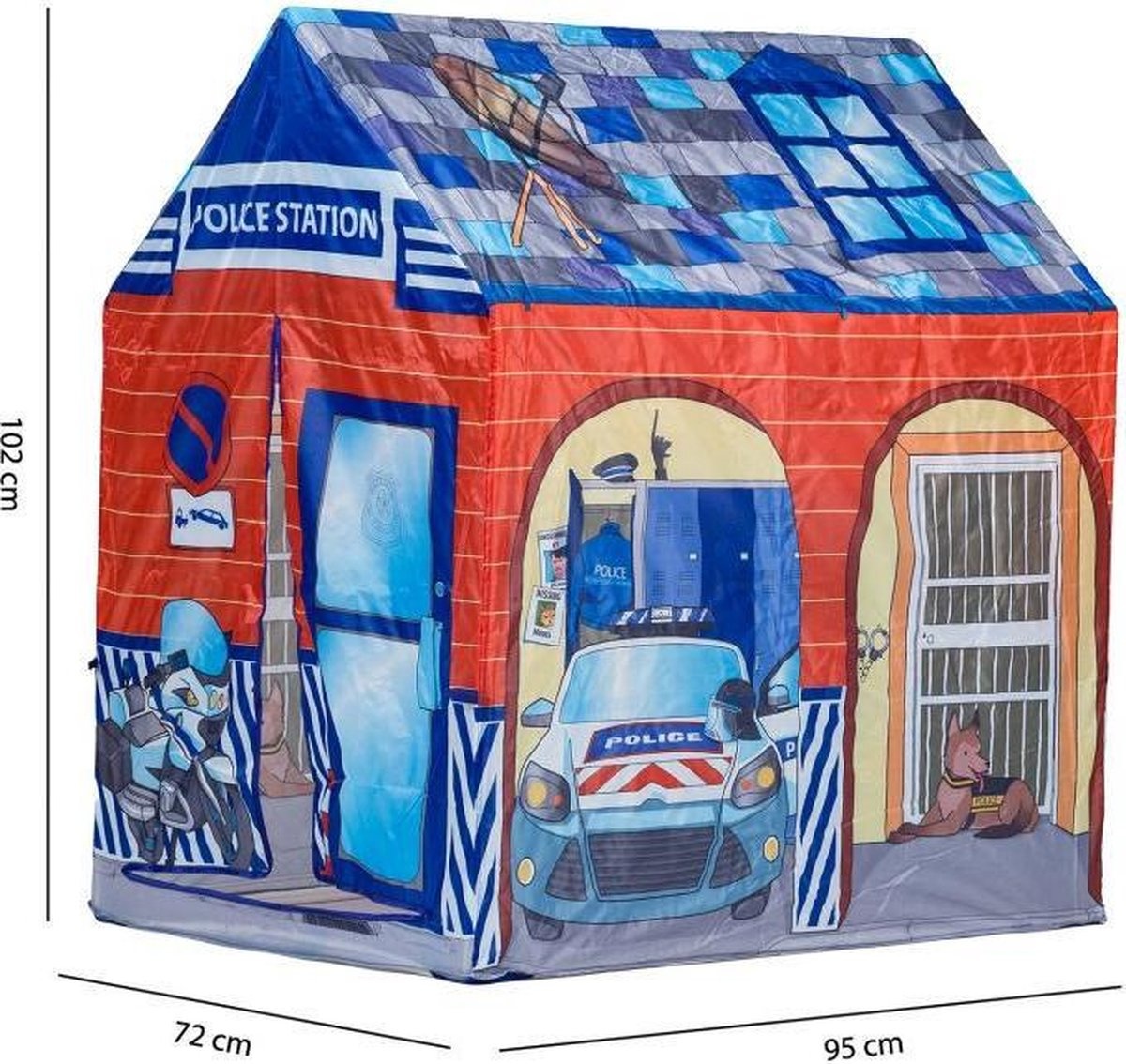 Kinder speeltent - politie bureau - 95x72x102 cm