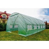 Kweektent buitenhoes - 3x6 m - 18m2 oppervlakte - met ritssluiting - vervangingszeil - groen