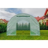 Kweektent buitenhoes - 3x6 m - 18m2 oppervlakte - met ritssluiting - vervangingszeil - groen