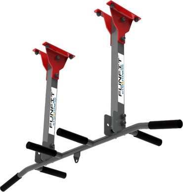 Optrekstang voor wand met bokszak ophanging