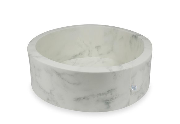 Ballenbak rond marmer - 90 cm - Leeg - Zonder ballen