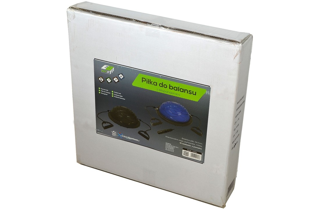 Balansbord evenwicht trainer zwart met trekkoorden 59,5 cm